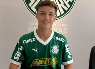 Palmeiras assina primeiro contrato profissional de Guilherme Kerchner