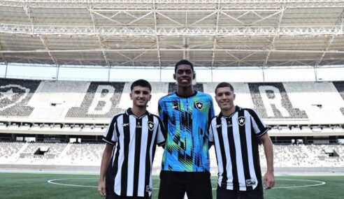 Botafogo/RJ renova contratos de Martin Caetano, João Vitor e Rogério Medeiros do Sub-20