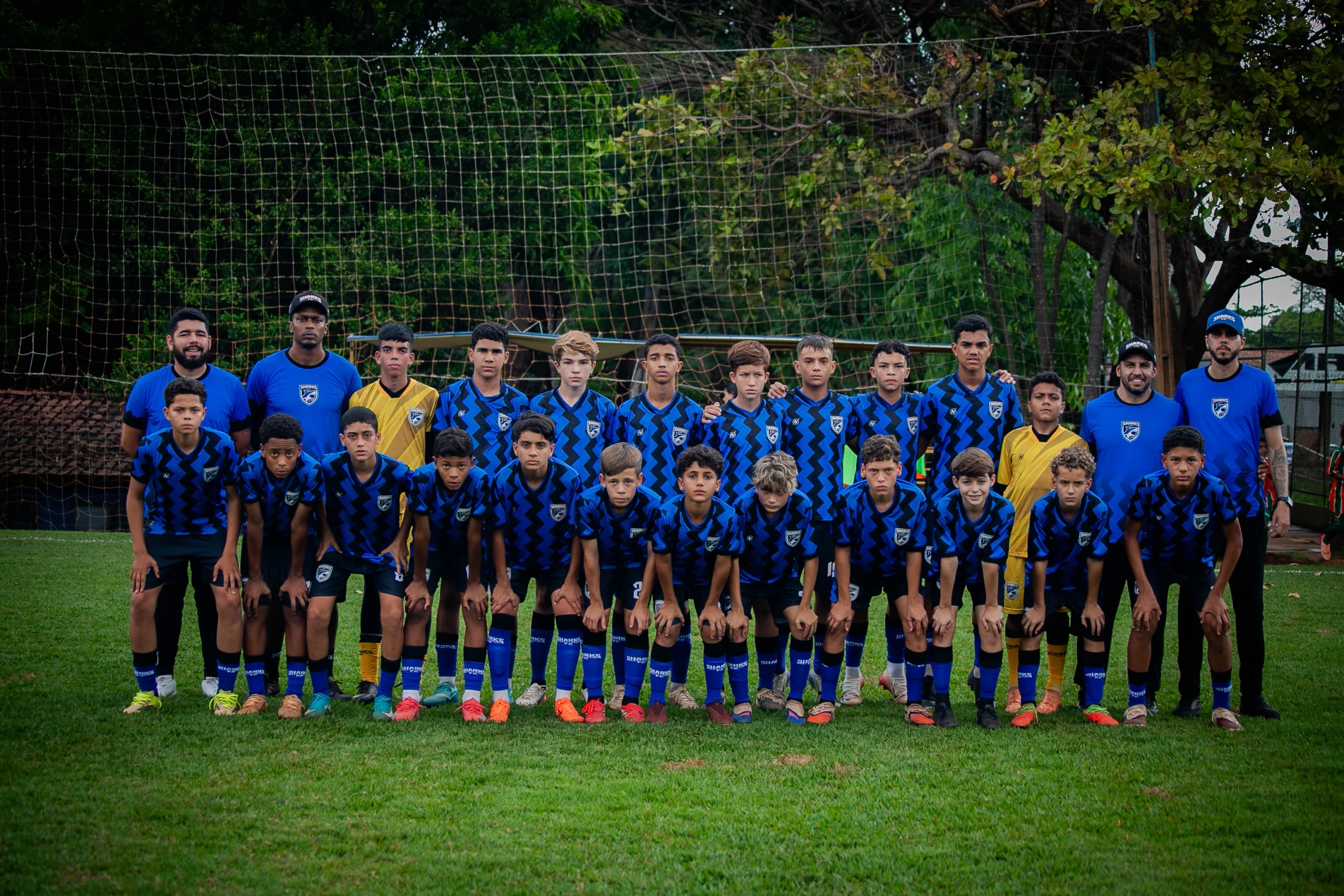 Categoria sub-13 do Sharks FC (Foto: Ascom/Sharks FC)