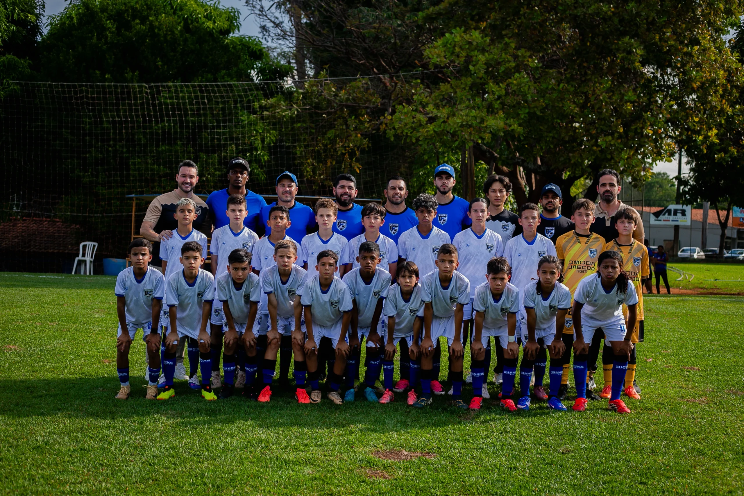 Categoria sub-11 do Sharks FC (Foto: Ascom/Sharks FC)