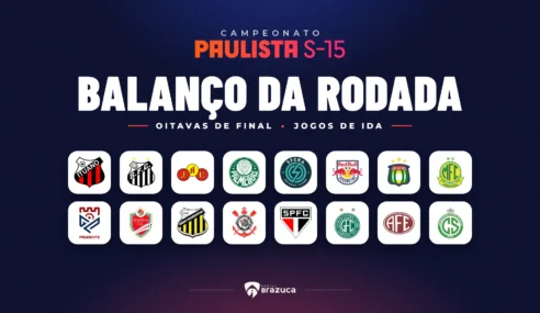 Paulista Sub-15: Confira balanço dos jogos de ida das oitavas de final