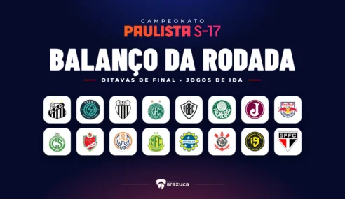 Paulista Sub-17: veja todos os detalhes dos jogos de ida das oitavas de final